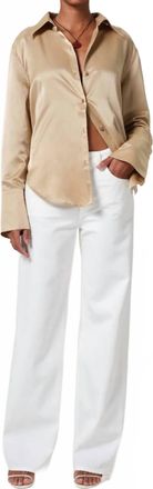 Citizens Of Humanity Annina High Rise Wide Leg Pants In Soft White
