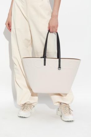 Moncler Very Shopper Bag, Womens, Cream