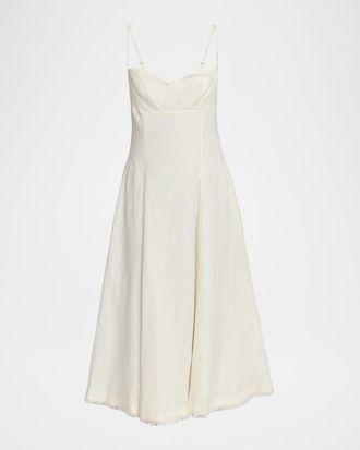 SIMKHAI Analise Bustier Midi Dress