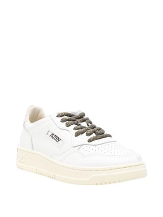 Autry White Logo Leather Sneakers