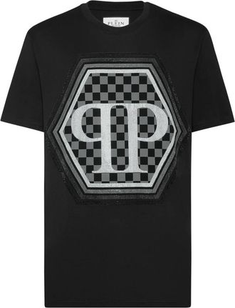Philipp Plein Heren, Tops, Zwart, Maat: L Katoen