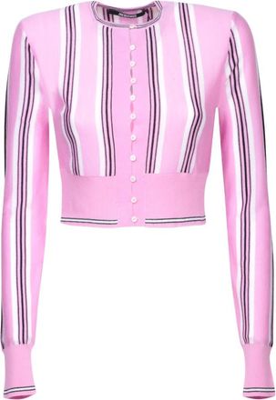 Jacquemus Le Cardigan Spiaggia - Dames - Vesten - Roze - M - Leer - Truien & Vesten
