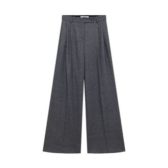 Msgm Msgm, Broeken, Dames, Grijs, XS, Wijde Broek