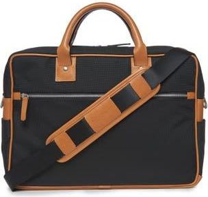 Korchmar Redford Ballistic and Leather Briefcase in Black at Nordstrom