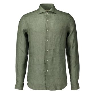 Xacus Groen Overhemd Lange Mouw - Heren - Casual Overhemden - Groen - 5XL - Overhemden