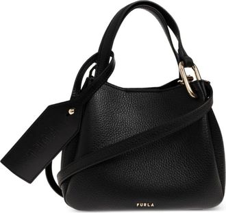 Furla Nuvola Mini - Dames - Handtassen - Zwart - ONE Size - Leer - Tassen