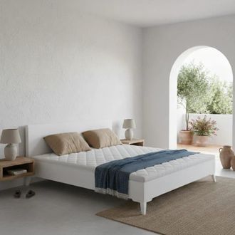 Colch&oacute;n Morfeo Canap&eacute; abatible blanco con patas, 90x190 cm, dise&ntilde;o slim