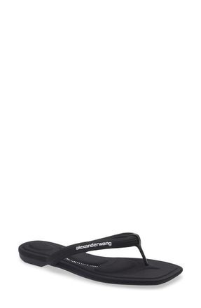 Alexander Wang Jenna Tubular Strap Flip Flop in Black at Nordstrom, Size 10Us
