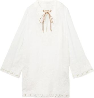 Zimmermann Abito tunica ricamato Indra - - Blouses & Shirts - Donna - Bianco - S