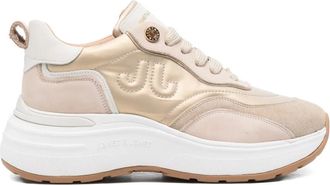 Janet & Janet 50mm logo-detail sneakers - Neutrals