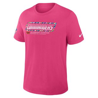 Nike Washington Commanders Crucial Catch Sideline Nike Mens Dri-FIT NFL T-Shirt in Pink | 034J68XZUZ-F9R