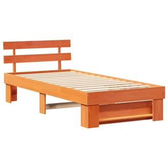 Berkfield Home Brown 90 x 200 cm Solid pine wood