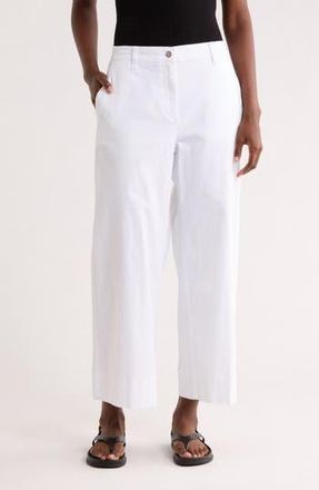 Eileen Fisher Ankle Wide Leg Pants in White at Nordstrom Rack, Size Xx-Small