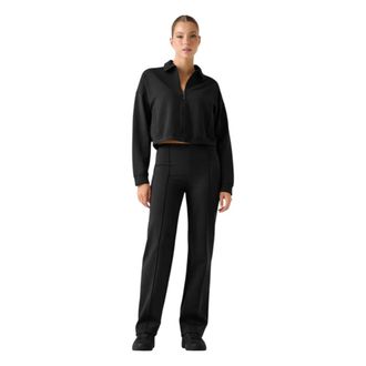Guess Zip-throughs, female, Black, Size: XL Annie Crop Full-Zip Jacket