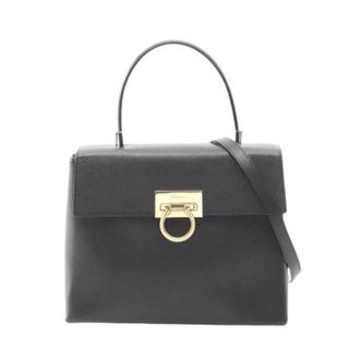 Ferragamo Pre-owned Handbags, female, Black, Size: ONE SIZE Pre-owned Handbag