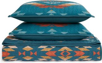 Pendleton Summerland Coverlet & Shams Set in Teal at Nordstrom, Size Full