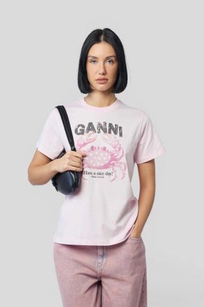 Ganni Basic Cotton Jersey T-shirt