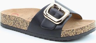 Heavenly Feet Womens Heavenly Feet IGGY Womens Mules Sandals Black - Size: 6.5