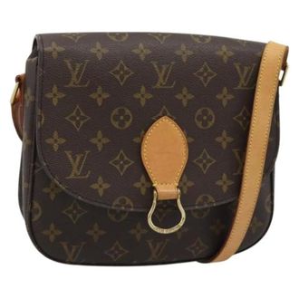 Louis Vuitton Pre-owned Saint Cloud Shoulder Bag - Dames - Pre-owned - Bruin - Maat: ONE Size Leer
