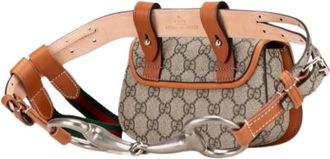 Gucci Pre-owned Belt Bags, female, Beige, Size: ONE SIZE Pre-owned Plastic Belt Bag