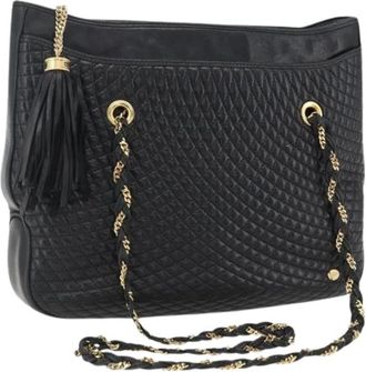 Bally Pre-owned Leren Schoudertas - Dames - Vintage Schoudertas - Zwart - ONE Size - Leer - Vintage