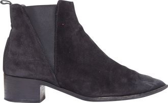 Acne Studios Jensen suede geometric gusset boots
