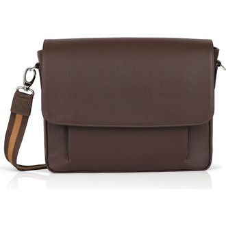 Luis Steven Slim Messenger in Brown at Nordstrom