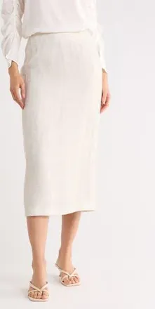 Lafayette 148 New York Pencil Skirt in Chai Metallic at Nordstrom Rack, Size 18W (Similar To 16W)