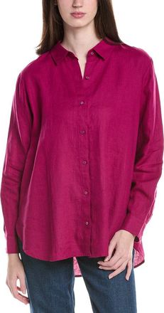 Eileen Fisher Eileen Fisher Classic Collar Linen Long Shirt