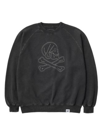 Neighborhood skull-embroidered sweatshirt - Grey