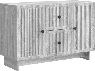 vidaXL Aparador Gris Sonoma 89 X 34,5 X 60 Cm Madera De Ingenier&iacute;a Vidaxl