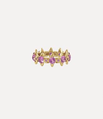 Vivienne Westwood Warwick Ring Gold-purple-cz Gold-purple-cz Unisex