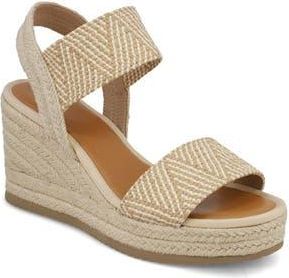 Mia Brittni Espadrille Wedge Sandal in Nude/natural at Nordstrom Rack, Size 6.5