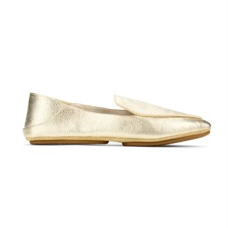 Yosi Samra Womens Vivina Loafer In Gold Leather