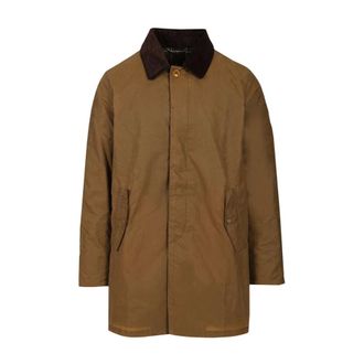 Baracuta Tyne Waxed Coat - male - Baracuta - Single-Breasted Coats - Beige - 2XL - Coats