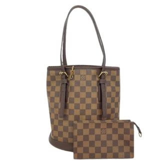 Louis Vuitton Pre-owned Bucket Bags, female, Brown, Size: ONE SIZE Pre-owned Marais Tote