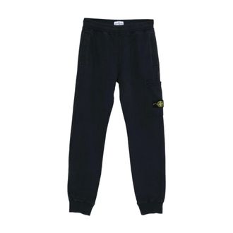 Stone Island Logo Track Trousers - male - Stone Island - Sweatpants - Blue - 8 Y - Kids
