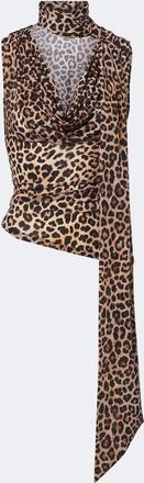 Blumarine Top estampado con pa&ntilde;uelo