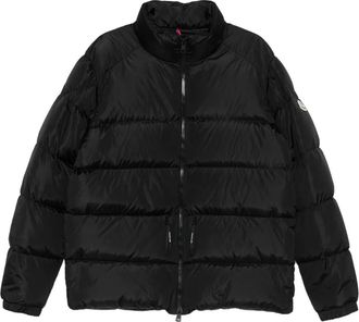 Moncler logo-patch padded jacket - men - Recycled Nylon/Polyamide/Down/Feather - 6 - Black