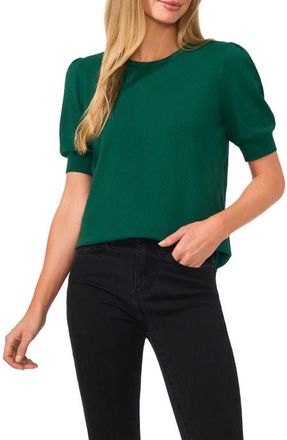 CeCe by Cynthia Steffe Puff Sleeve Sweater in Alpine Green at Nordstrom, Size X-Large