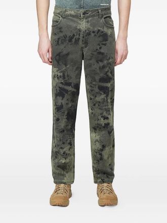 ECKHAUS LATTA Jeans con fantasia tie dye - Verde