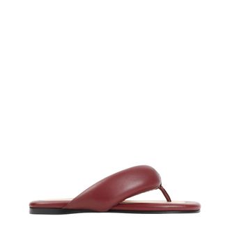 Carven Flip Flops, female, Red, Size: 10 US Leather Sandals