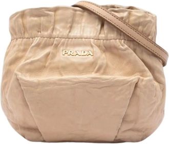 Prada Pre-owned Cuero bolsos-prada - Pre-owned - Mujer - Beige - ONE SIZE