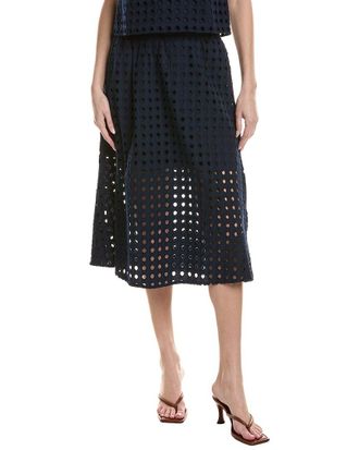 CeCe by Cynthia Steffe Cece Circle Eyelet Midi Skirt