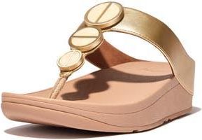 FitFlop Metallic Medallion Flip Flop in Platino at Nordstrom Rack, Size 7.5