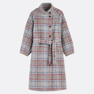 La Redoute Collections Lange jas, geruit, geruit, voor het winterseizoen