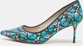 Sophia Webster For J. crew Multicolour Printed Fabric Pointed Toe Pumps