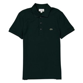 Lacoste Stretch Pique Short-Sleeve Slim Fit Polo Shirt, Brand Size 3 (Small)