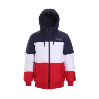 Fila Jassen, Heren, Veelkleurig, S, Leer, Lassad Puffer Jacket
