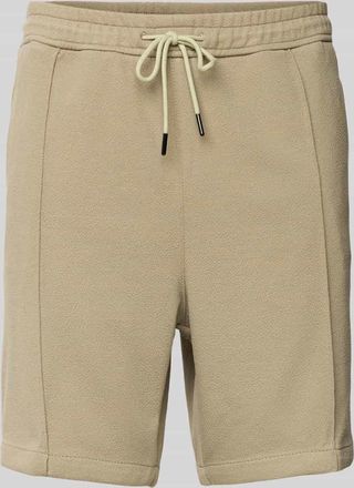 HUGO BOSS Sweatshorts mit Label-Print Modell Ravis in Hellgruen, Gr&ouml;&szlig;e L